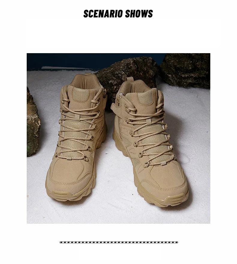 Men’s Tactical Combat Boots – Durable Hiking & Hunting Shoes