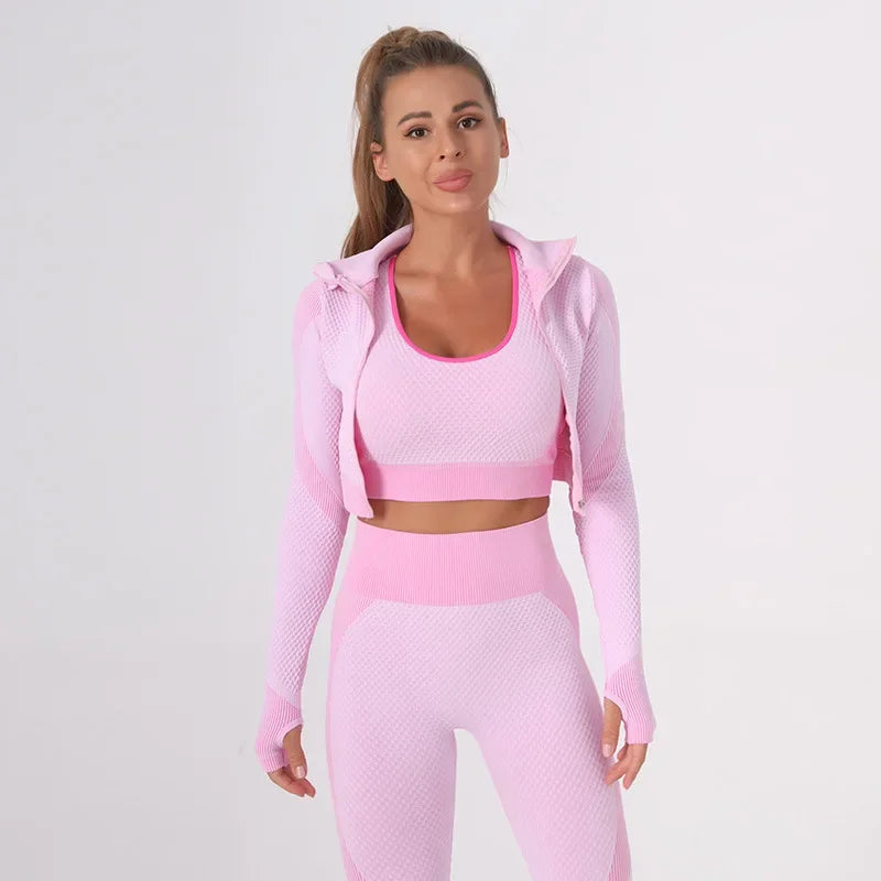 Women's Seamless Fitness 3-Piece Set