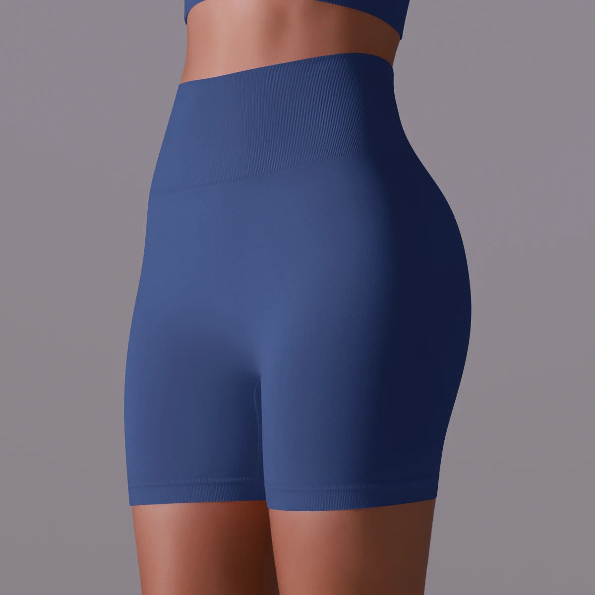 High-Waist Yoga Shorts – Soft & Comfortable Fit