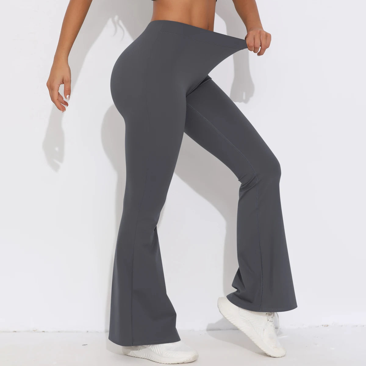 V-Waist Scrunch Flare Leggings