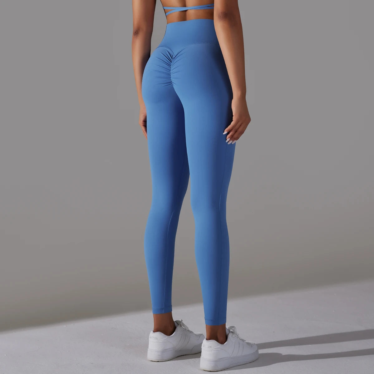 Cross-Waist Stretch Leggings