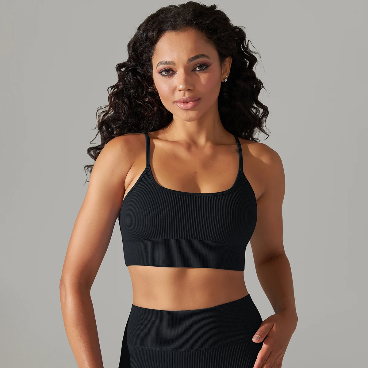 Seamless Supportive Bra with Adjustable Straps