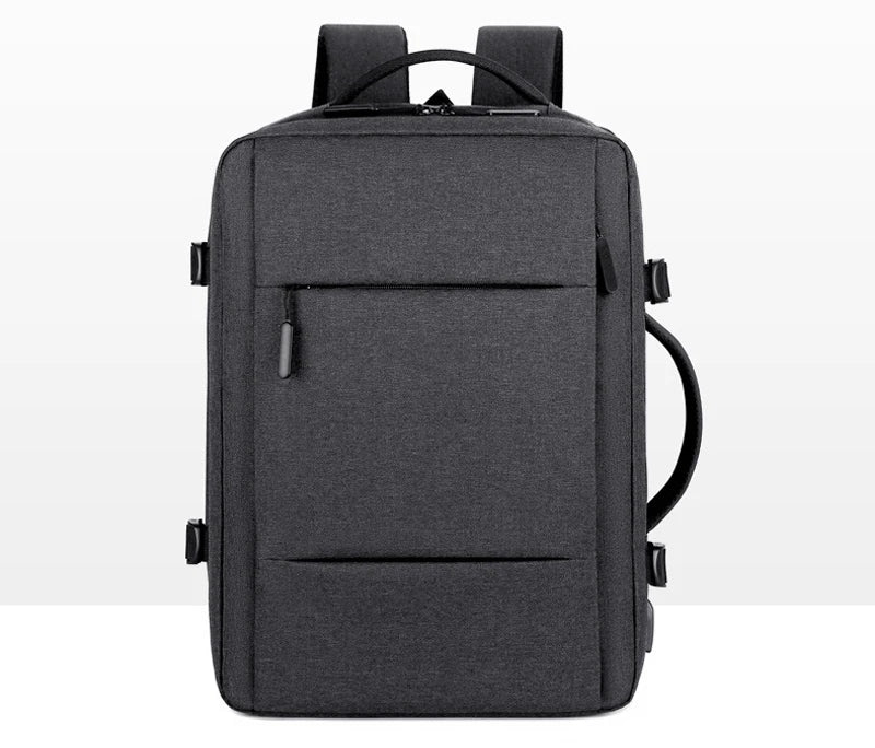 Expandable Waterproof Travel Backpack with USB Port