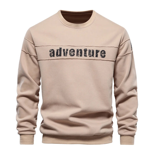 Men's Printed Patchwork Sweatshirt – Stylish & Comfortable