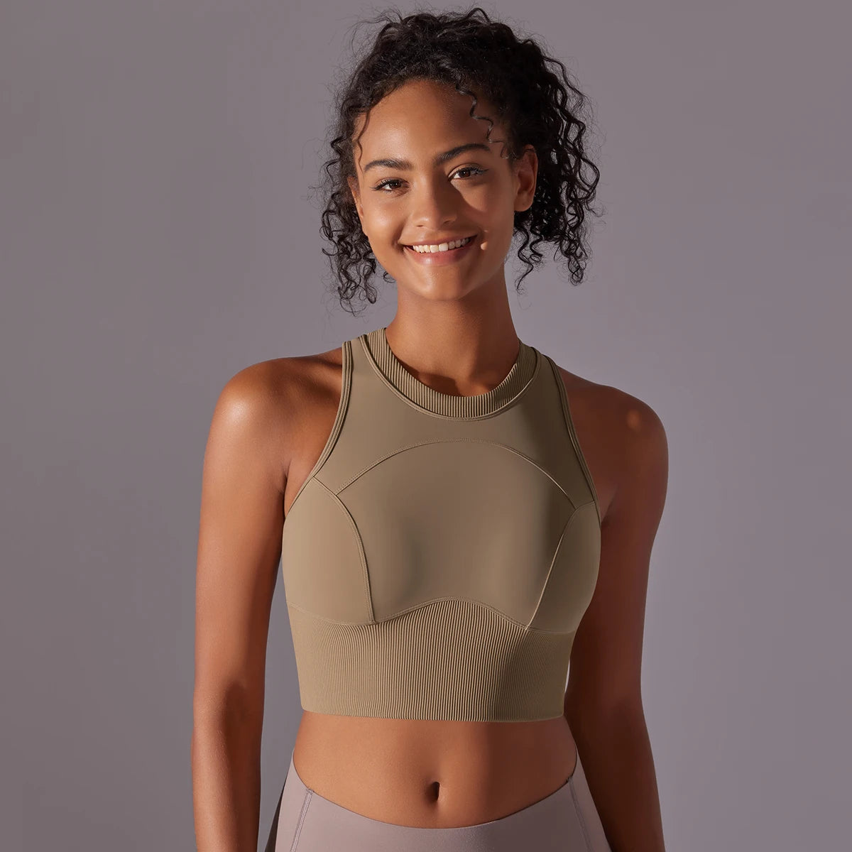 Second-Skin Sports Bra Tank Top