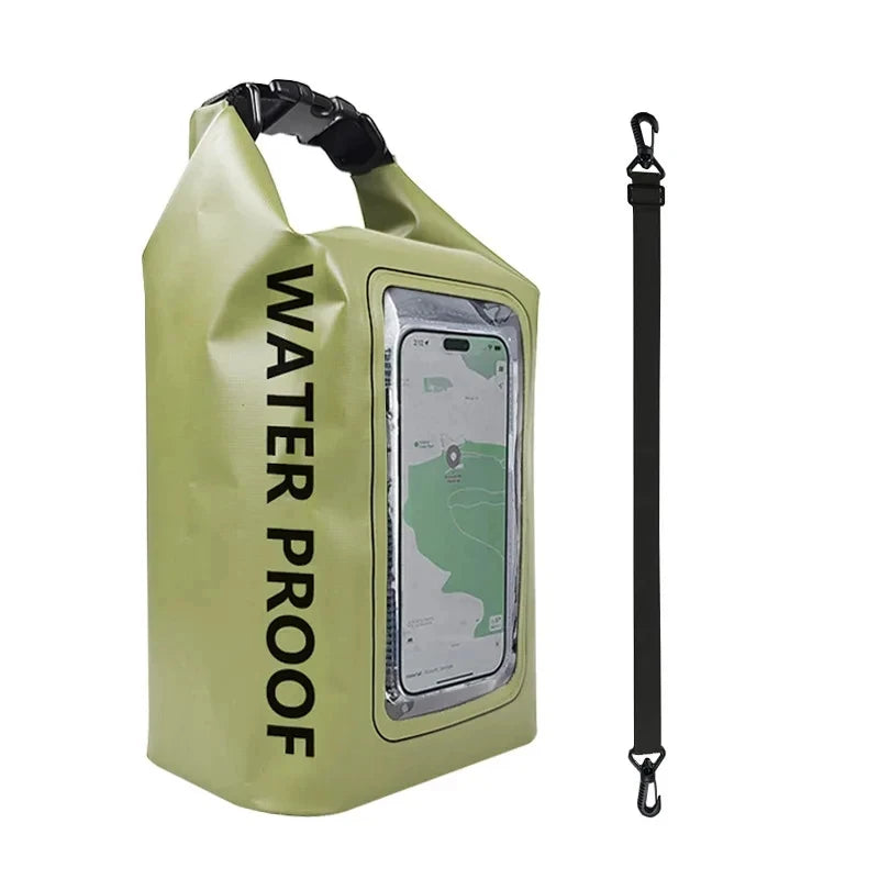 Waterproof Dry Bag with Touchscreen Phone Pocket