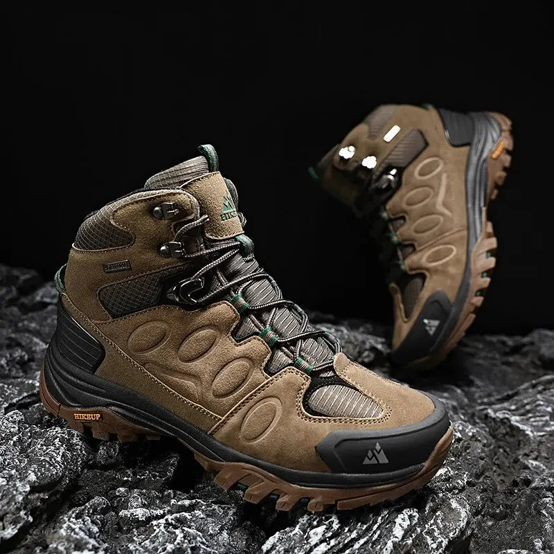 Men’s High-Top Hiking Boots – Non-Slip Winter Trekking Shoes