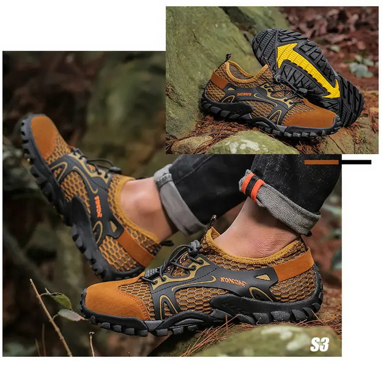 Men’s Outdoor Hiking Shoes – Anti-Slip Trekking Sneakers