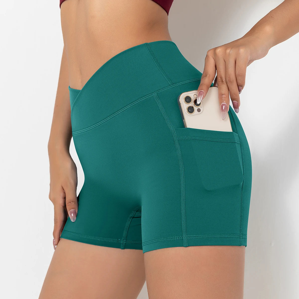 High-Waist Seamless Shorts with Tummy Control