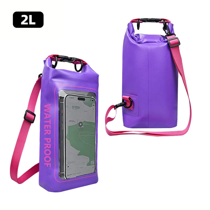 Waterproof Dry Bag with Touchscreen Phone Pocket