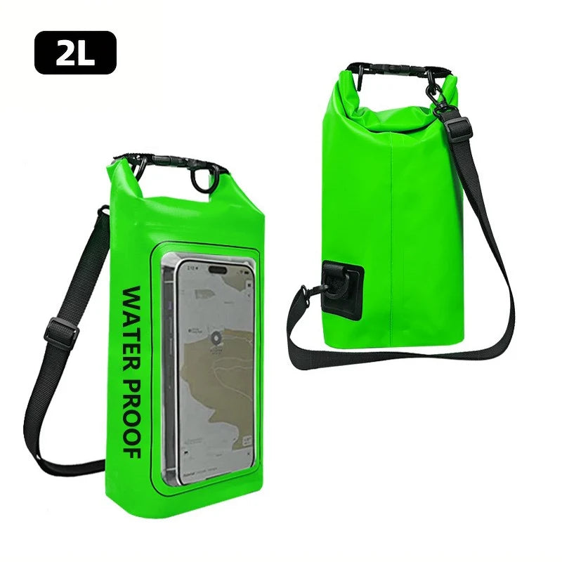 Waterproof Dry Bag with Touchscreen Phone Pocket