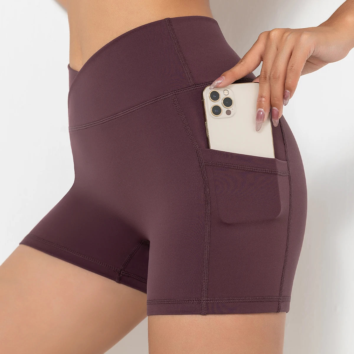 High-Waist Seamless Shorts with Tummy Control