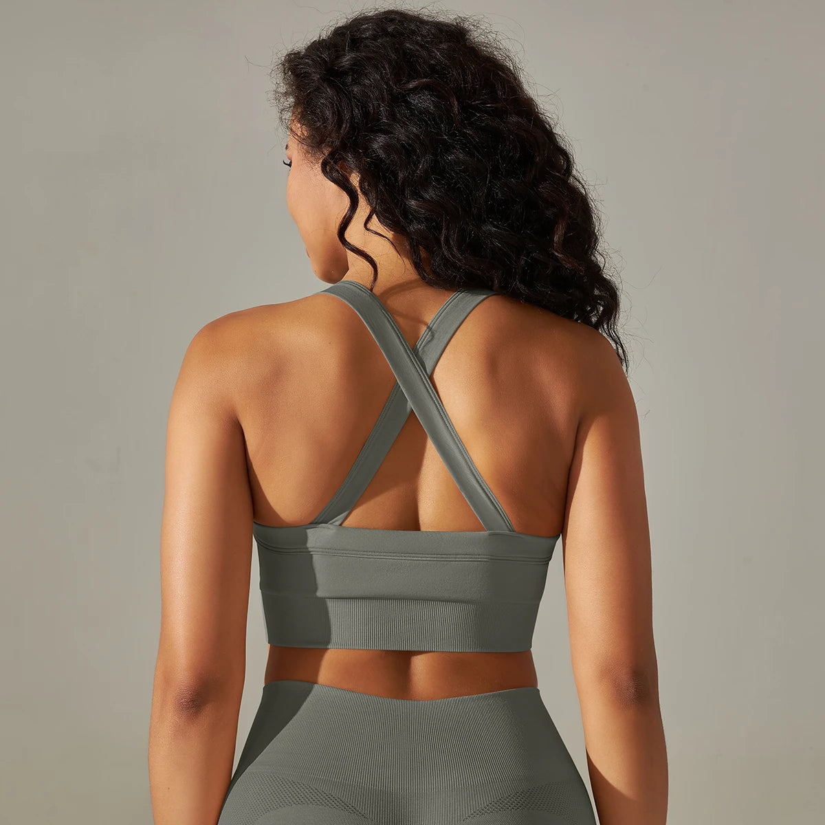 Cross-Back Wide Strap Bra