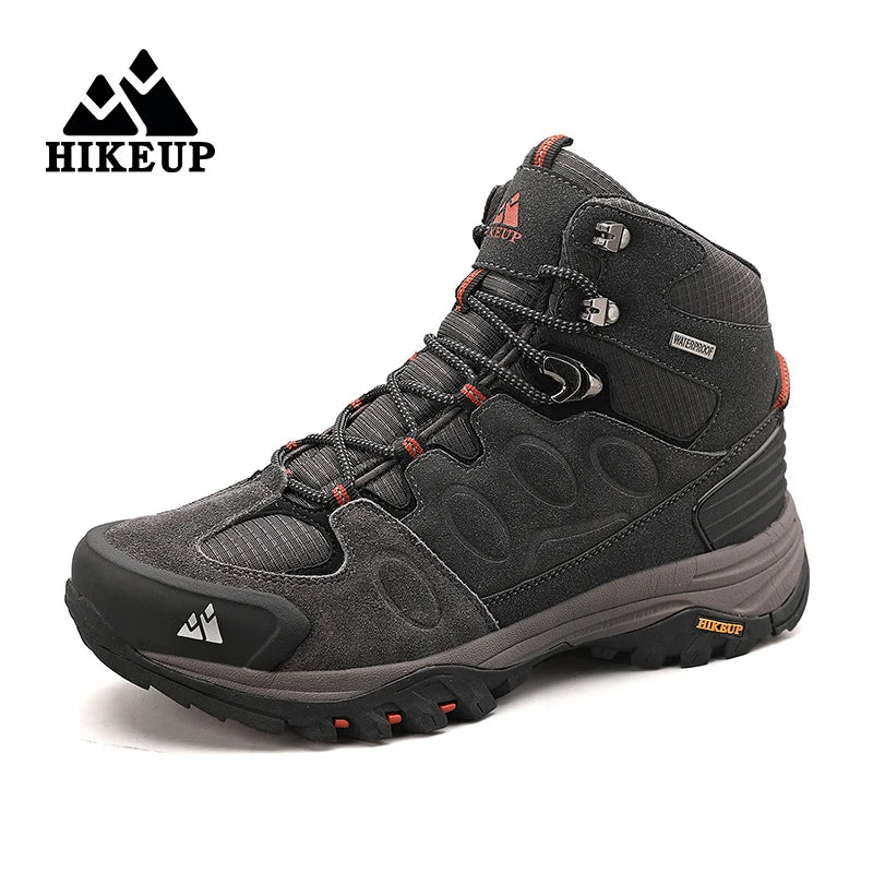 Men’s High-Top Hiking Boots – Non-Slip Winter Trekking Shoes