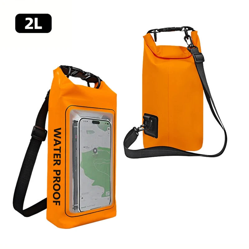 Waterproof Dry Bag with Touchscreen Phone Pocket