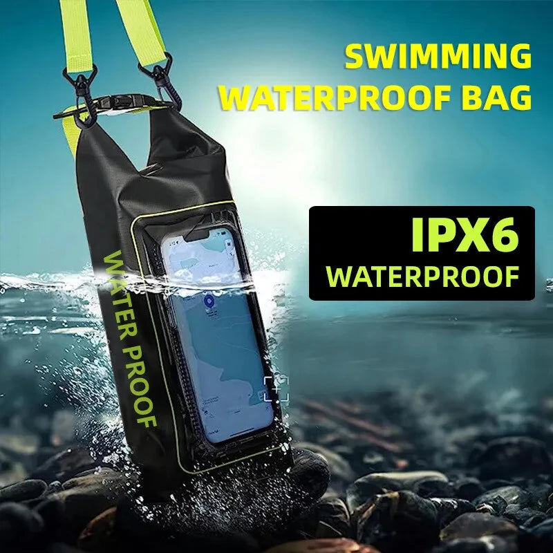 Waterproof Dry Bag with Touchscreen Phone Pocket