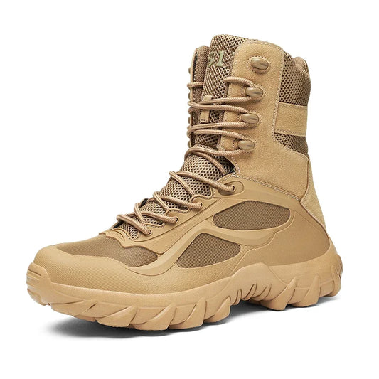 Men’s Lightweight Tactical Boots – Waterproof Non-Slip Outdoor Shoes