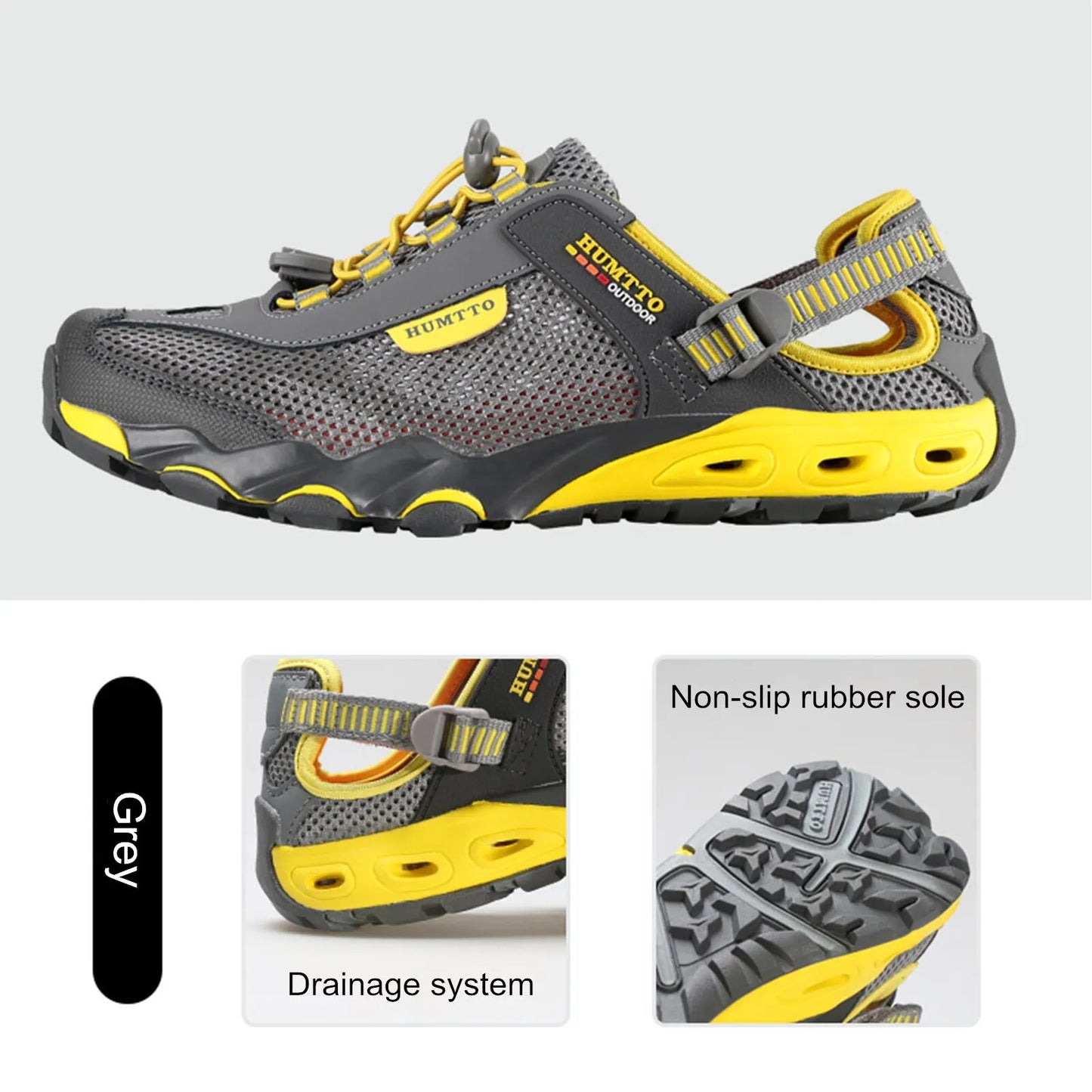 Men’s Quick-Dry Wading Shoes – Breathable Hiking Sneakers