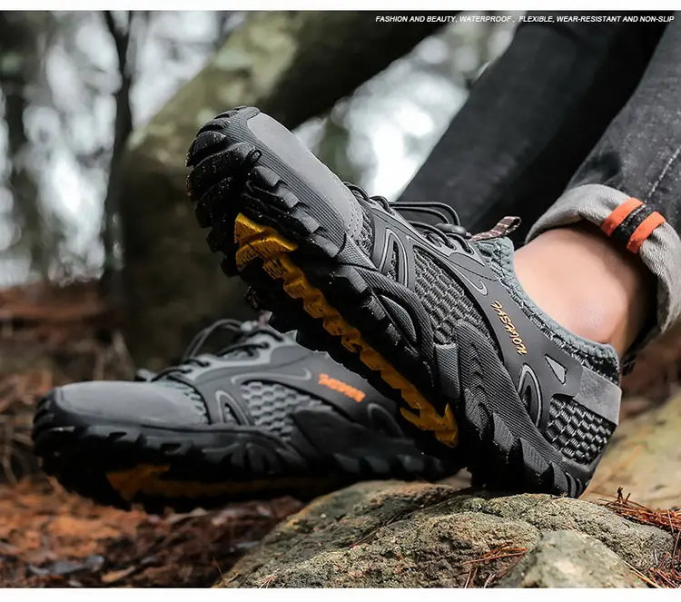 Men’s Outdoor Hiking Shoes – Anti-Slip Trekking Sneakers