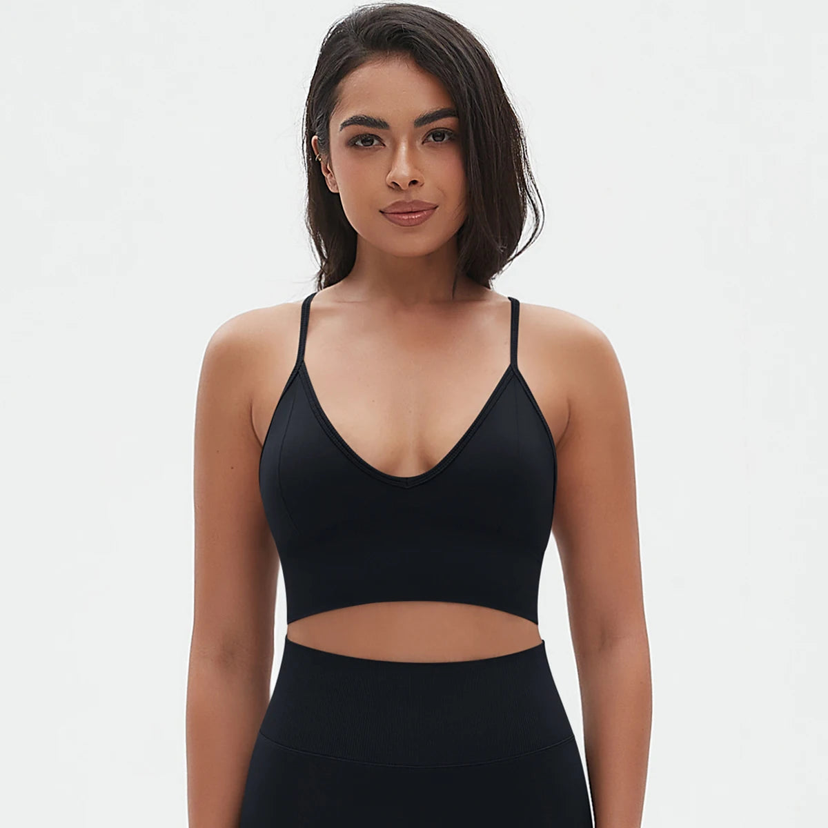 Seamless Supportive Bra with Adjustable Straps