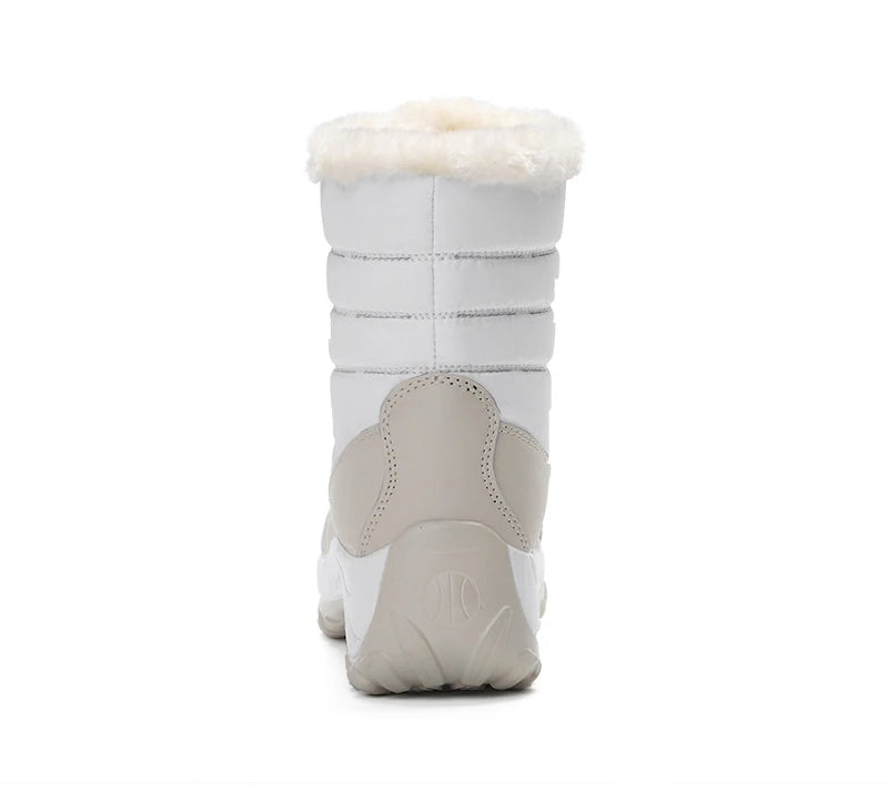 Women’s Platform Snow Boots – Fur-Lined Waterproof Non-Slip Winter Shoes