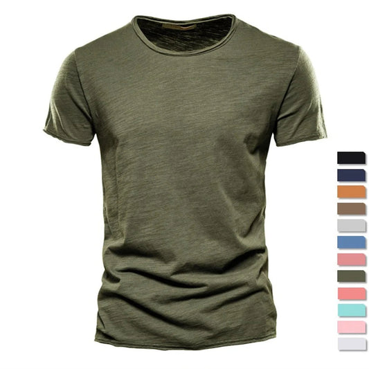 Men's 100% Cotton Performance T-Shirt – Short Sleeve Adventure Wear