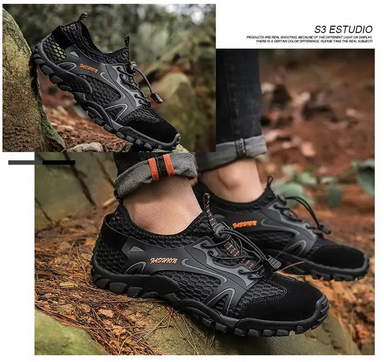 Men’s Outdoor Hiking Shoes – Anti-Slip Trekking Sneakers