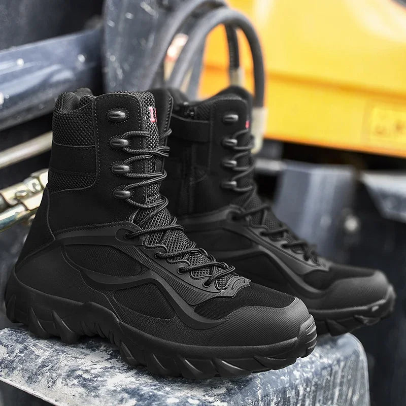 Men’s Lightweight Tactical Boots – Waterproof Non-Slip Outdoor Shoes