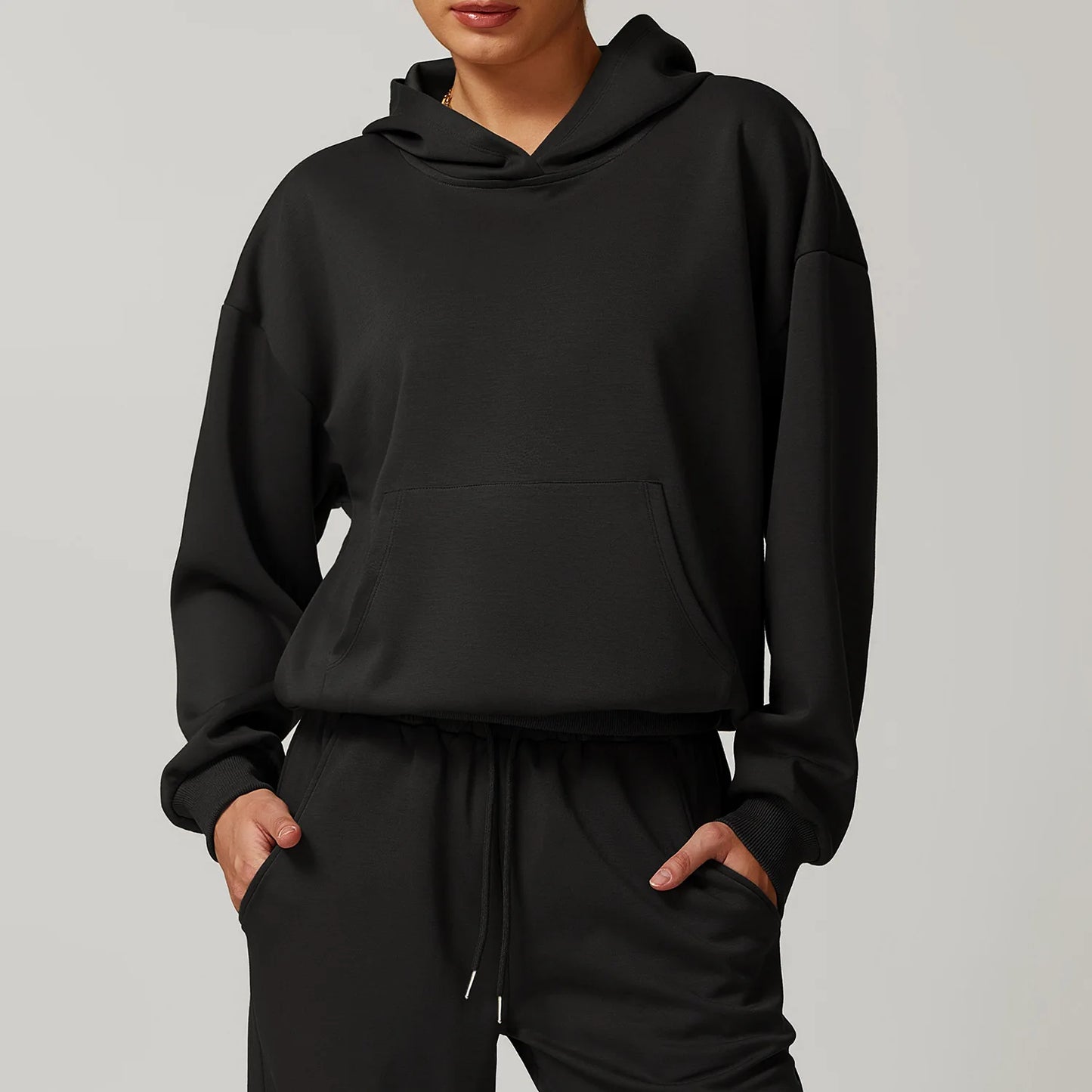 Women's Long-Sleeve Hoodie – Casual & Sporty