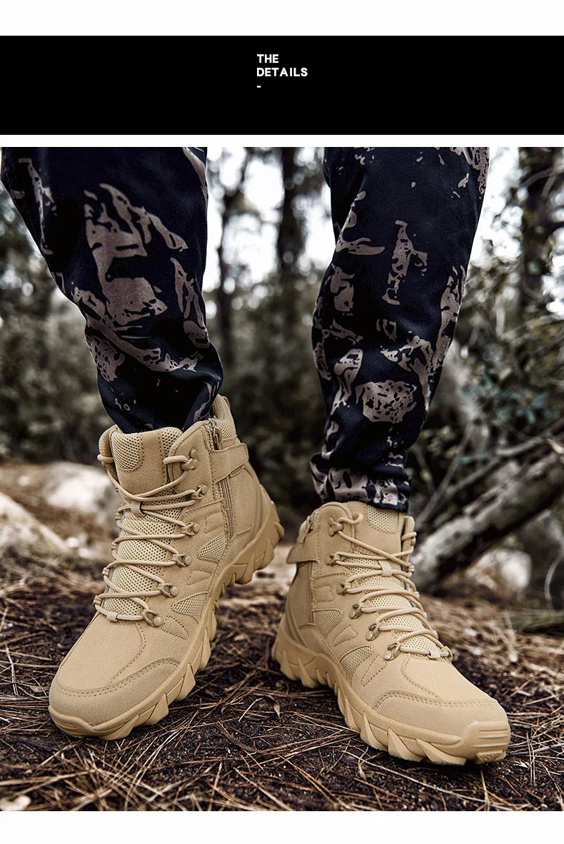 Men’s Tactical Combat Boots – Durable Hiking & Hunting Shoes