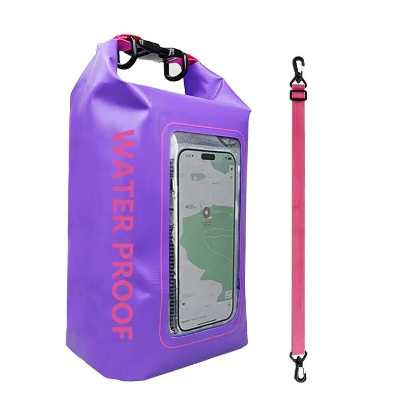 Waterproof Dry Bag with Touchscreen Phone Pocket