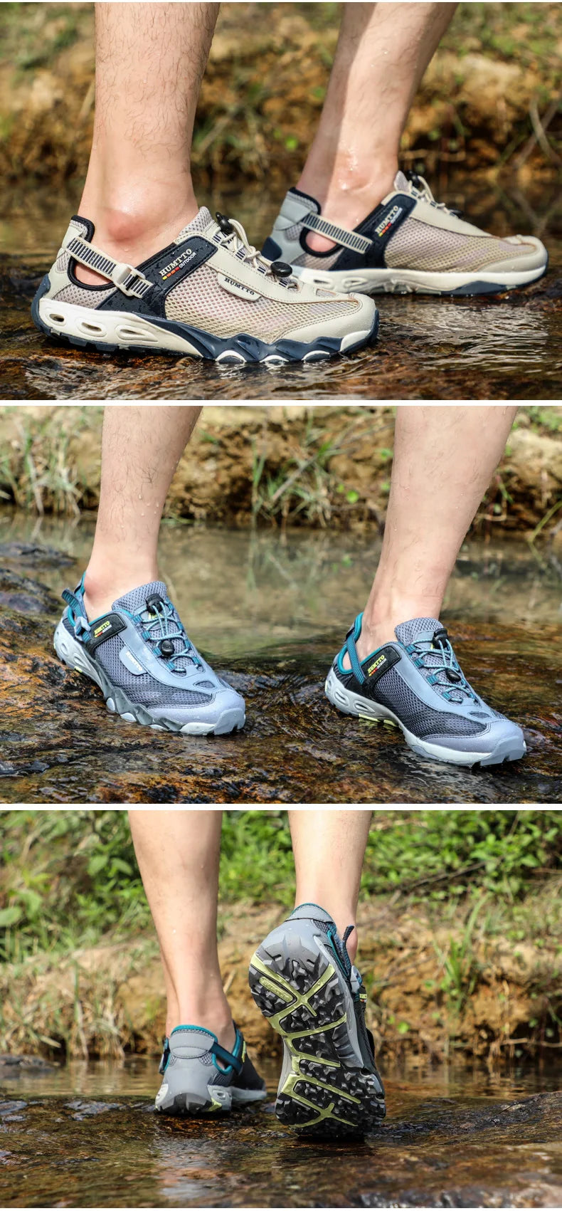 Men’s Quick-Dry Wading Shoes – Breathable Hiking Sneakers