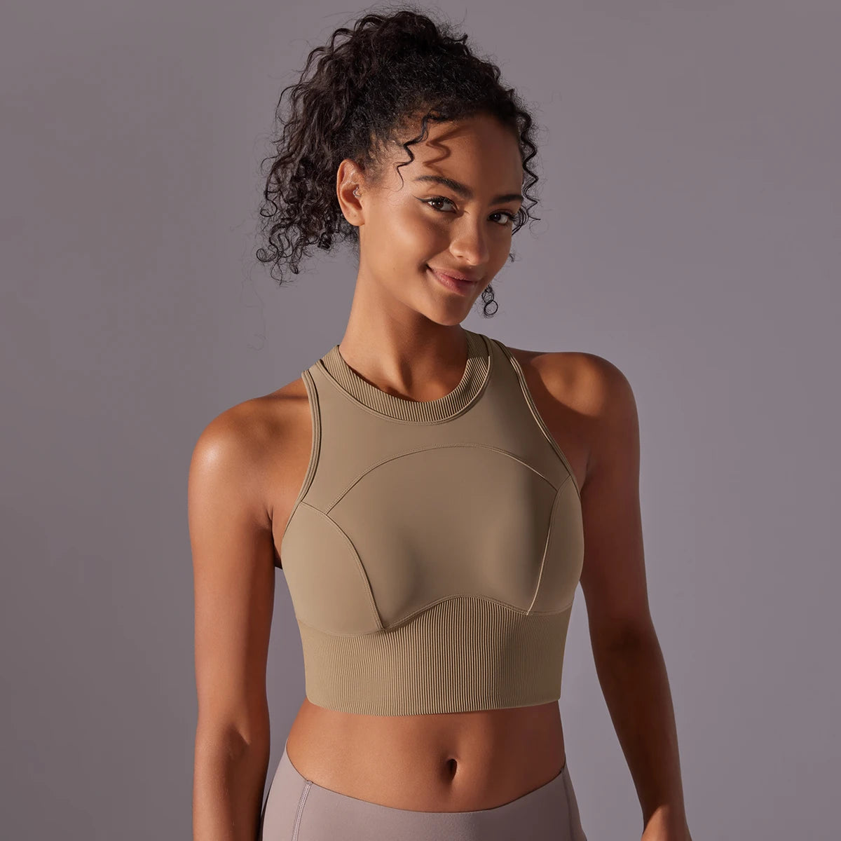 Second-Skin Sports Bra Tank Top