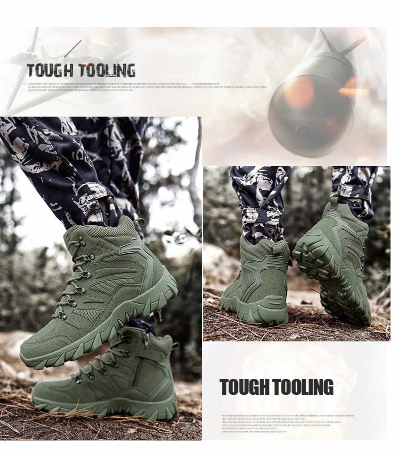 Men’s Tactical Combat Boots – Durable Hiking & Hunting Shoes