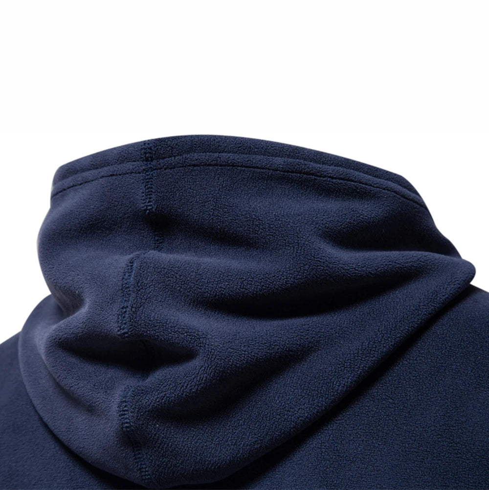 Men’s Winter Fleece Hoodie – High-Quality Drawstring Sweatshirt