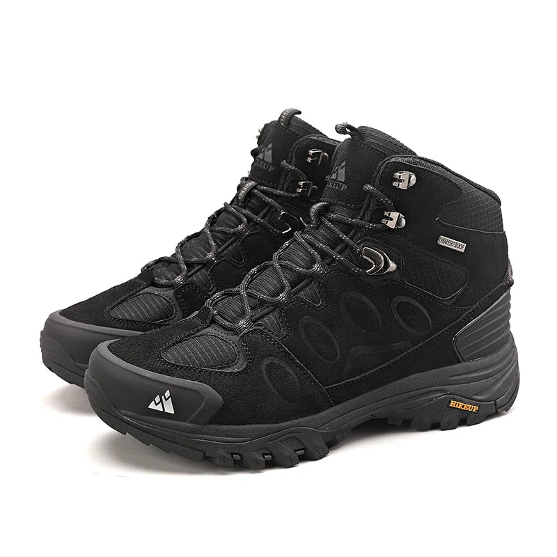 Men’s High-Top Hiking Boots – Non-Slip Winter Trekking Shoes