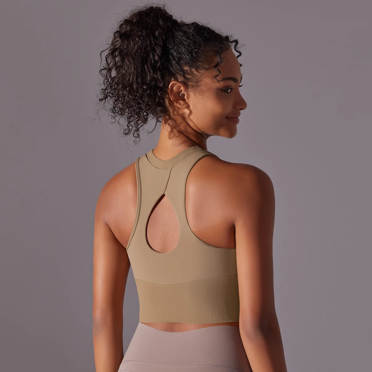 Second-Skin Sports Bra Tank Top