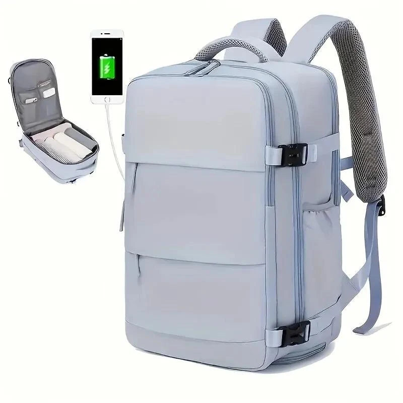 Large Travel Backpack with Shoe Storage – Multifunctional Design