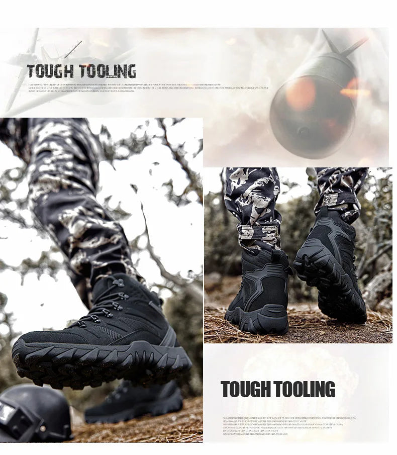 Men’s Tactical Combat Boots – Durable Hiking & Hunting Shoes