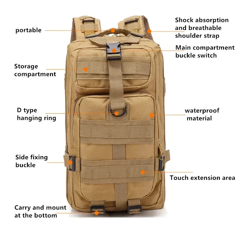 Large Capacity Nylon Travel Bag for Outdoor Adventures