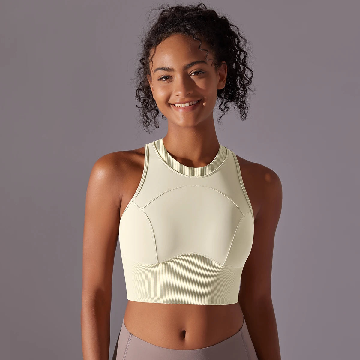 Second-Skin Sports Bra Tank Top