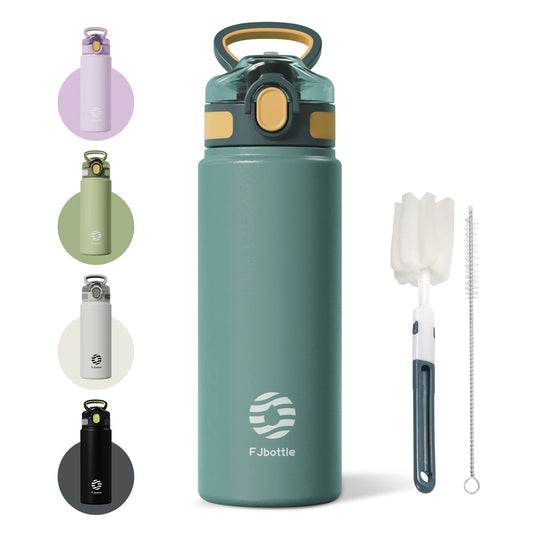 Stainless Steel Thermos with Straw – Insulated Outdoor Flask