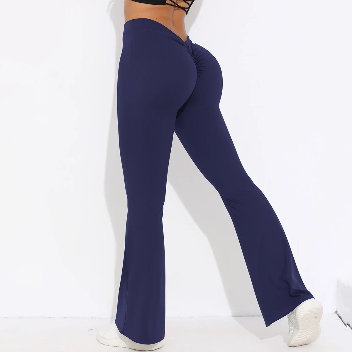 V-Waist Scrunch Flare Leggings