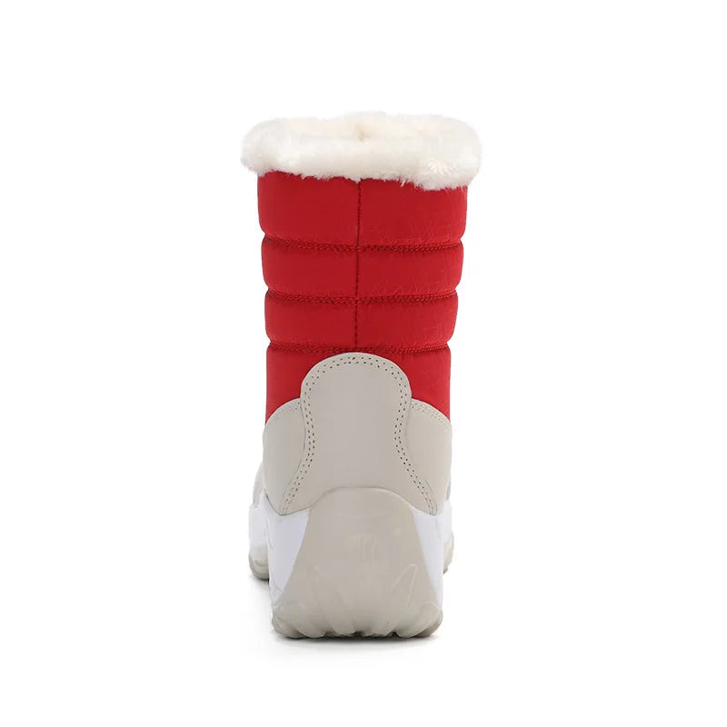 Women’s Platform Snow Boots – Fur-Lined Waterproof Non-Slip Winter Shoes