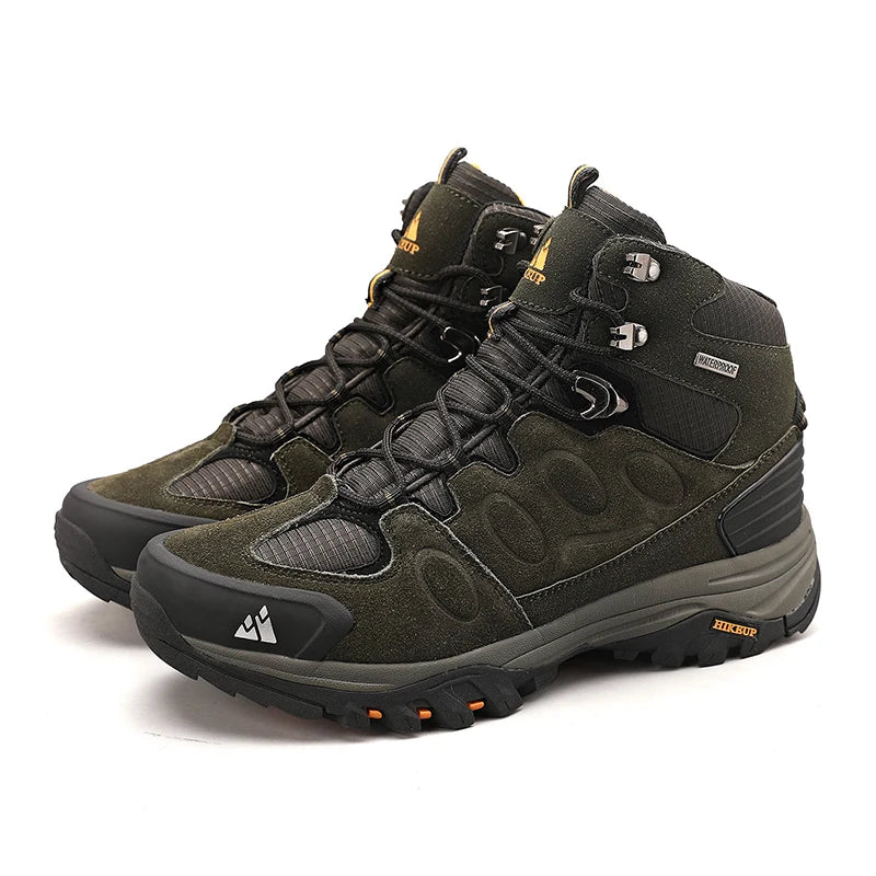 Men’s High-Top Hiking Boots – Non-Slip Winter Trekking Shoes