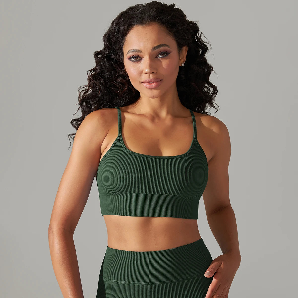 Seamless Supportive Bra with Adjustable Straps