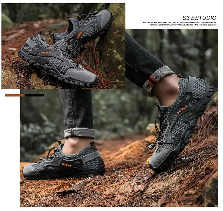 Men’s Outdoor Hiking Shoes – Anti-Slip Trekking Sneakers